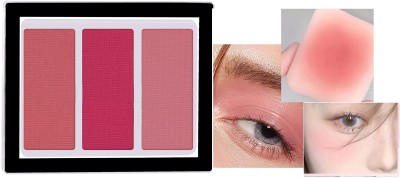 Yuency 3 Shade Blusher Palette Matte Finish(Multicolor)