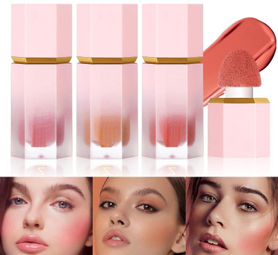 Arcanuy Combo Liquid Blush Velvet Matte Blusher Face Pigment(multi color)