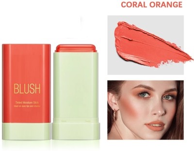 GFSU - GO FOR SOMETHING UNIQUE Cheek & Lip Tint Stick,Waterproof Smooth Blendable Matte Finish Blusher stick(orange)