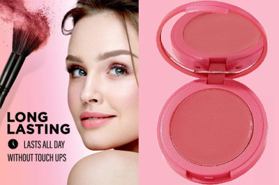 Sheny Highly Pigmented Blush Makeup Easy to Blend Long-lasting (pack of-1),8g(PINK)