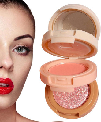 ADJD 3 IN 1 Baked Blusher Powder And Highlighter Eyeshadow Palette Highlighter(MULTICOLOR)