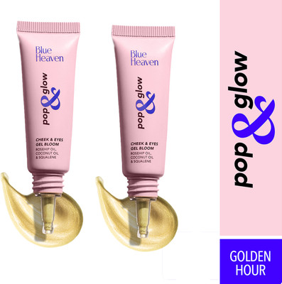 BLUE HEAVEN Pop & Glow Gel 12Ml Golden Hour (Pack of 2)(Golden Hour)