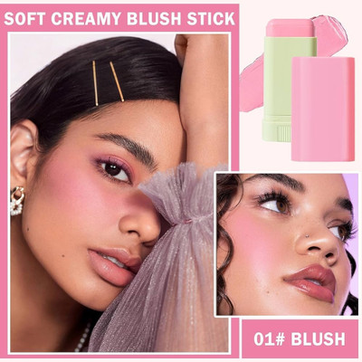 Maryville water proof new matte blusher stick easy to use pack of 1(SHY PINK)