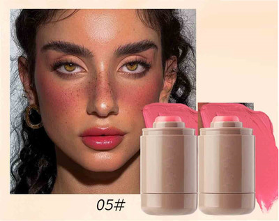 Emijun Matte Blusher Contour for Face & Cheeks Combo(pinkpeach)
