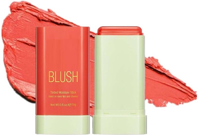 tanvi27 Tint Moisturizing Stick Cheek Tint Blush Cream Waterproof(Peachy Orange)