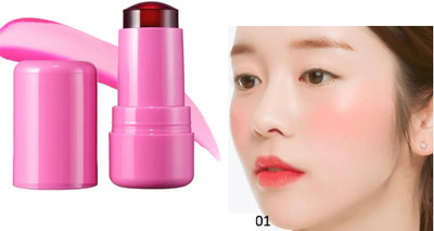 Jiwoo makup gely face blusher for all skin tone(red)