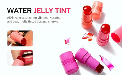REIMICHI Multi-Use Cheek and Lip Stains & Tints, Long Lasting Water Jelly Blush(Multicolor)