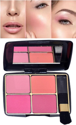JANOST Ultra Blush Matte and Shimmer Blusher Palette(Multicolor)