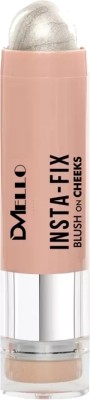 DMELLO Insta-Fix Blush On Check Blusher Hightlighting Stick (Shade-4)(Silver)