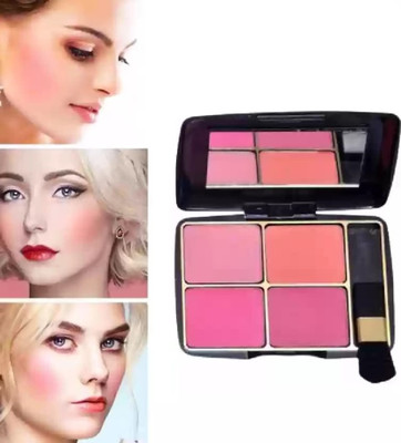 JANOST ULTRA SOFT 4 IN 1 BLUSHER PALETTE PACK OF 1 MULTICOLOR(MULTICOLOR)