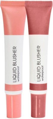 adbeni Liquid Blusher, Waterproof Soft Matte Long-Lasting, Weightless Blush(01 Sugar Plum & 04 Wet Peach)