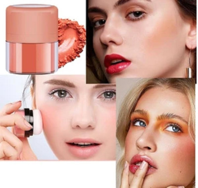 GABBU Puff Blush - Buildable & Blendable With Puff Applicator & Mirror.*/(peach)