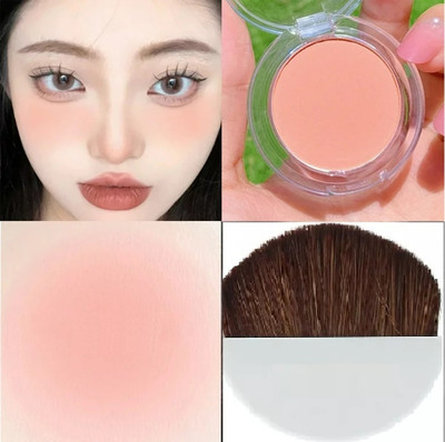 YAWI Face Blusher Matte Natural Cheek Tint Brighten Face Waterproof(peach)