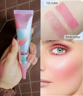 HUZURLU Transparent Color Changing Blush Lip Gloss Lip Stain(25 g)