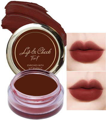 YAWI Lips & Cheek Tint Velvet Lip Mud Tint For Cheeks And Lips(MAROON)
