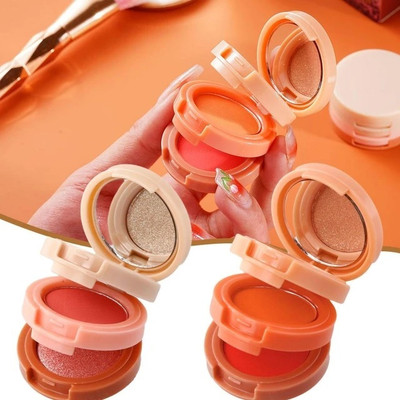 BLUEMERMAID 3-in-1 Eye Shadow, Blush and Highlighter Kit for a Redness and Glowing Look(MULTICOLOR)