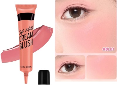 GULGLOW99 Smooth Velvet Matte Pink Blusher Liquid Blush Cream(PEACH)