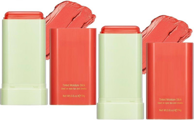 GABBU New Soft Creamy Blush Stick,2-in-1 Cream Blush Stick,Cheek and Lip Tint(Darack peach)