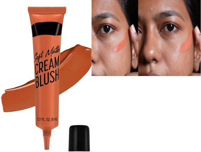 GULGLOW99 Waterproof Lightweight Cream Blush, Moisturize & Blendable Blushers for Women(COCO BROWN)
