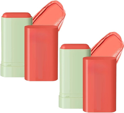 Jiwoo New Blush Stick Cheeks Lips Eyes Moisturing Face Blush Multi-Use For All Skin(drack peach)