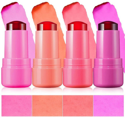 GFSU - GO FOR SOMETHING UNIQUE Blushers for Cheeks Make Up,4PCS Water Jelly Blusher(MULTICOLOR)