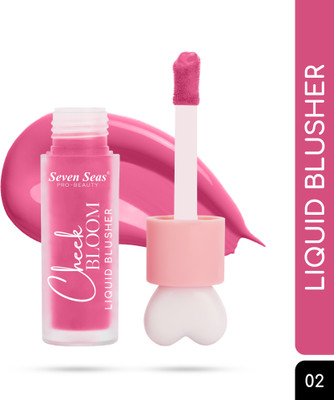 Seven Seas Long Lasting Pigmented Cheek Bloom Liquid Blusher & Lip Gloss(Chic Pink)