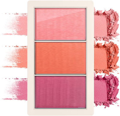 JANOST New 3 in 1 Cheek Touch Blusher Palette Pack Of 1(Multicolor)