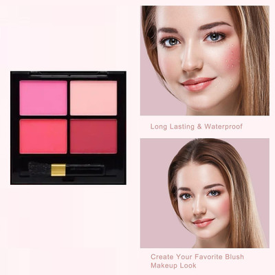 Sheny MATTE FINISH POWDER 4 IN 1 BLUSHER PALLETE(multicolor)
