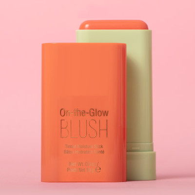 Latixmat Blush Stick 3 in 1 Cheeks Lips Eyes Moisturing Face Blush Multi-Use For All Skin(CREAMY ORANGE)