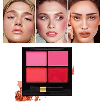 BLUST&FAMME 4 IN 1 BLUSHER PALETTE MULTI COLOR PACK OF 1 multicolor(multi)