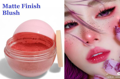 GULGLOW99 Long-Lasting Matte Blush Powder Water & Sweat Resistant, Lightweight No Flaking(RED)