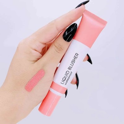 MYEONG Waterproof Soft Matte Long-Lasting, Weightless Liquid Blusher(pink)