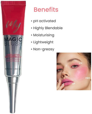 nn new tube color changing blusher multi ple use blusher natural look(pink)