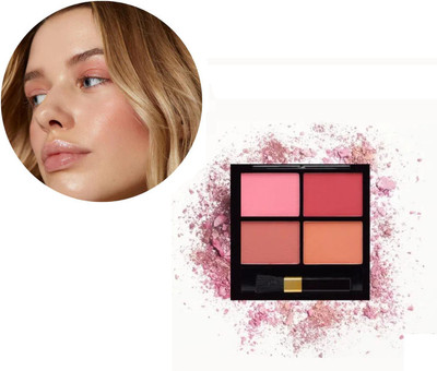 KA-KAIASHA 4 IN 1 BLUSHER POWDER FOR DAILY USED MAKEUP PACK OF 1(MULTICOLOR)