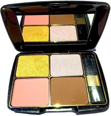 WECHARMERZ Natural Blush Baked Cheek Face Blusher Baked Blush Face Base Blusher Palette(Shade-04)