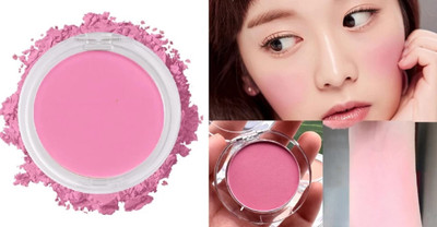 HUZURLU 3 In 1 Blusher, Highlighter and Eyeshadow Palette(MAUVE)