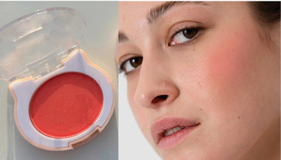 WOONGMI Ultra Soft Cheek Blush For Glowing Makeup(Light Pink)