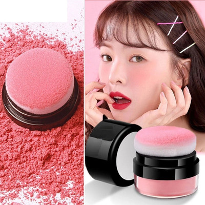 AFARAXIA New Soft Face Blusher Powder Cheek lightwet and long lasting1(Peach red)