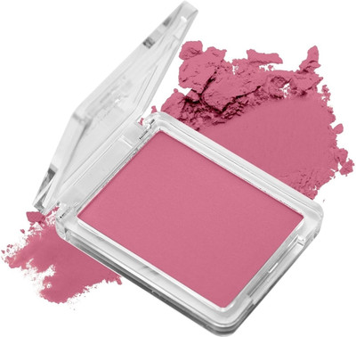 Yuency Matte Finish, Highly Pigmented & Lightweight Mini Blusher Palette(Light Pink)