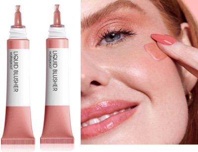 GABBU Combo peachy pink Blushing For Soft Blush Makeup For Cheeks(peachy pink)