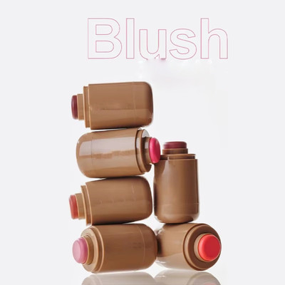 ADJD Blush Stick Multi-Functional 6 Colors Lip & Cheek Highlighter Waterproof Natural(Muitcolour)