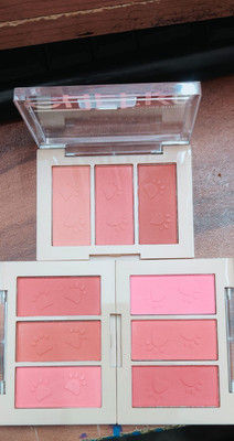 Emijun Cheeks 3 color matte blusher palette + face make up blusher palette(MULTI COLOR)