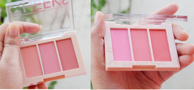 Emijun Cheeks matte blusher palette + face make up blusher palette 3 color(MULTI COLOR)