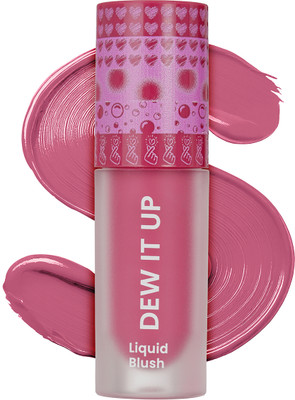 SWISS BEAUTY Dew It Up Liquid Blush | Dewy Finish| High Colour Payoff | With Vitamin E & C(3. Dusty Pink)