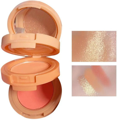 BLUEMERMAID 3 In 1 Blusher & Highlighter With Non Transfer(MULTI COLOR)