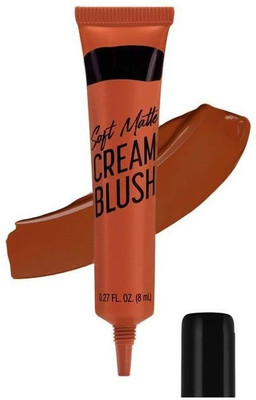 HUZURLU BLUSH NATURAL SOFT & SMOOTH BLUSHER FOR ALL SKIN TYPE NATURAL BLUSHER MAKEUP(BROWN)