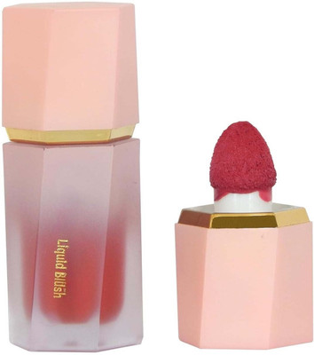 nn Long Lasting, Lightweight Blusher for Face, Eye & Lips with Sponge Applicator(Dark Pink)