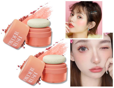 tanvi27 Long-lasting Oil-control Facial Multi-Function Blusher Powder(CORAL RED)