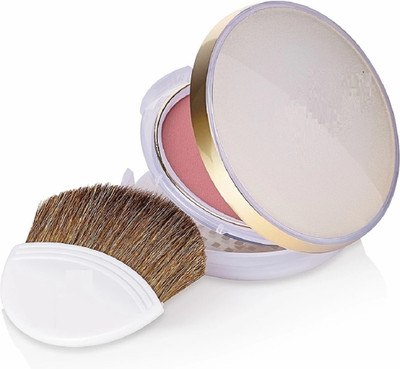 HUZURLU Waterproof Powder Blush with Mirror & Brush(DUSKY ROSE)