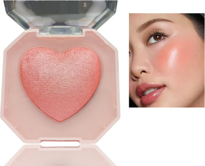 YAWI Buildable & Blendable Face Makeup Smooth Shiny Baked Blusher(Georia Peach)